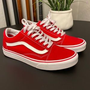 Red vans. Size 9.5